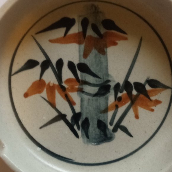 Vintage Ceramic Ashtray Cigarettes Colourful 3 Slots Beautiful Hand Painted - Picture 4 of 4